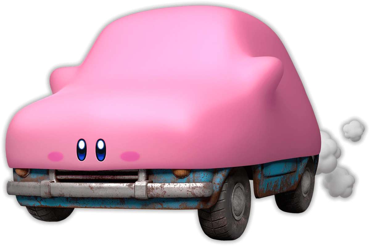 Samochód Kirby'ego puzzle online