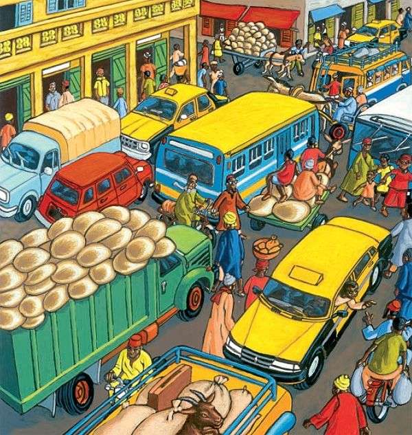 Pojazdy na ulicy puzzle online