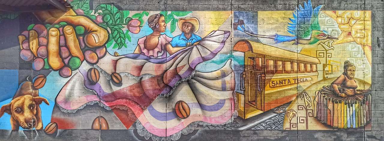 Sztuka uliczna, Santa Tecla, Salwador puzzle online