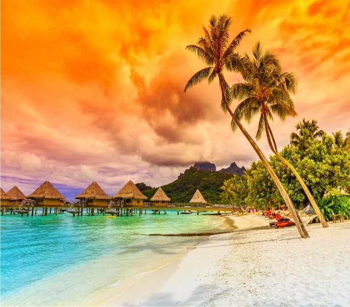 Piaszczysta plaża w tropikach puzzle online