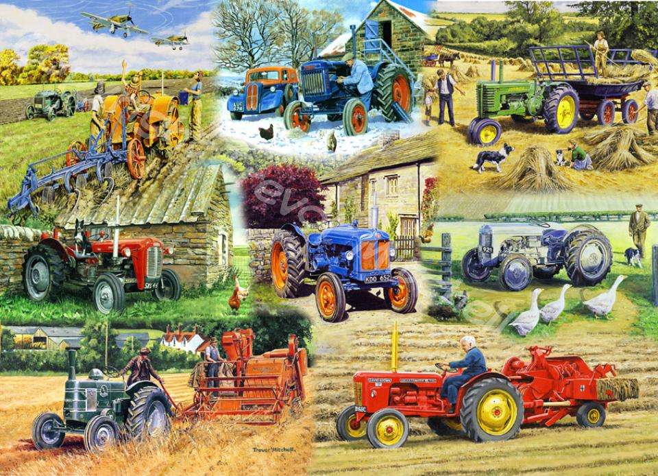 Bardzo artystyczne traktory puzzle online