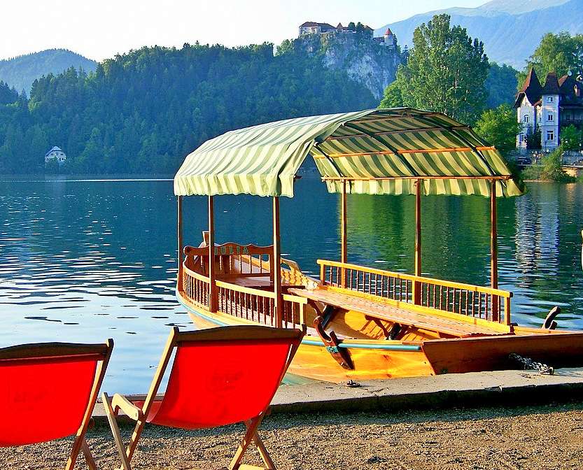 Wypoczynek nad Jeziorem Bled (Słowenia) puzzle online