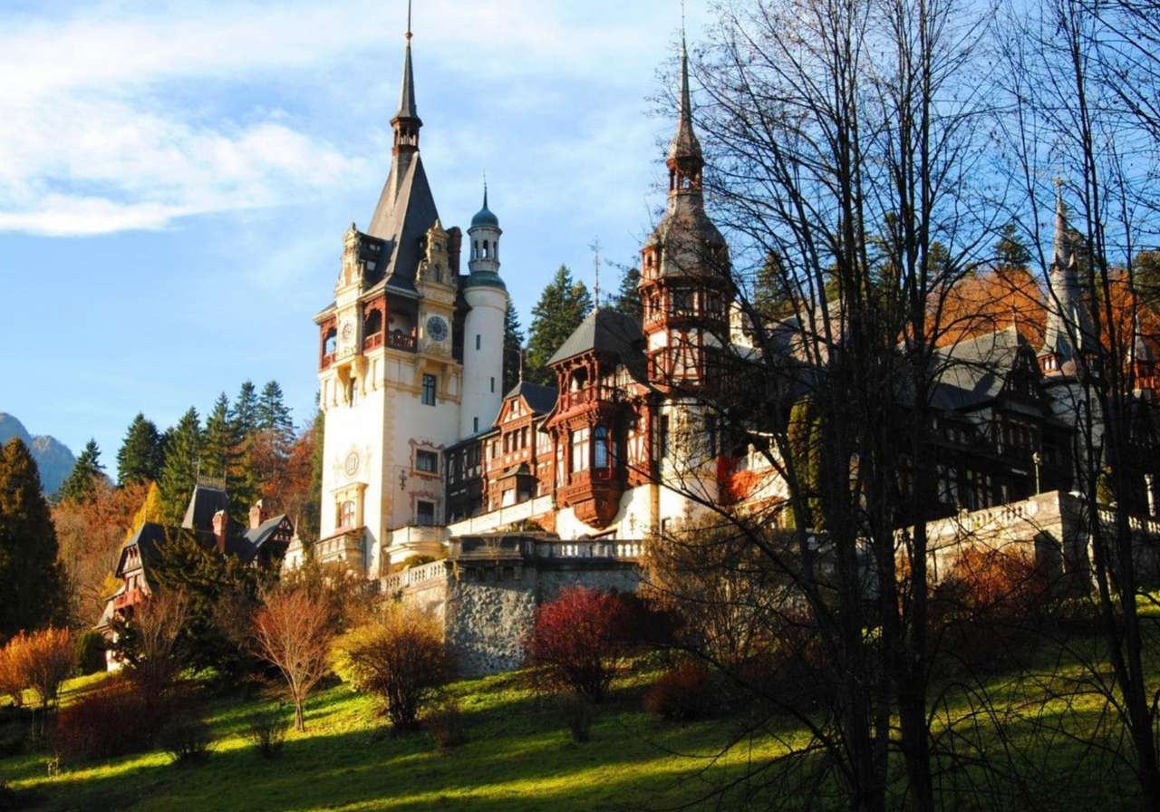 Rumunia-potężny zamek w Peles puzzle online