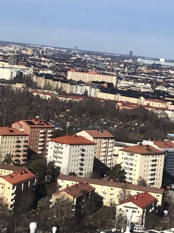 Widok na Sztokholm z widoku nieba puzzle online