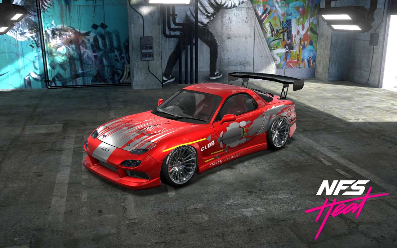 Need for speed heat Mazda RX7 fd3s puzzle online
