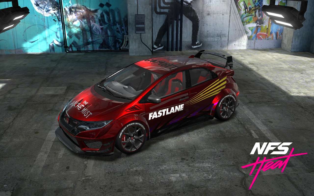 Need for speed heat Honda Civic typ R puzzle online