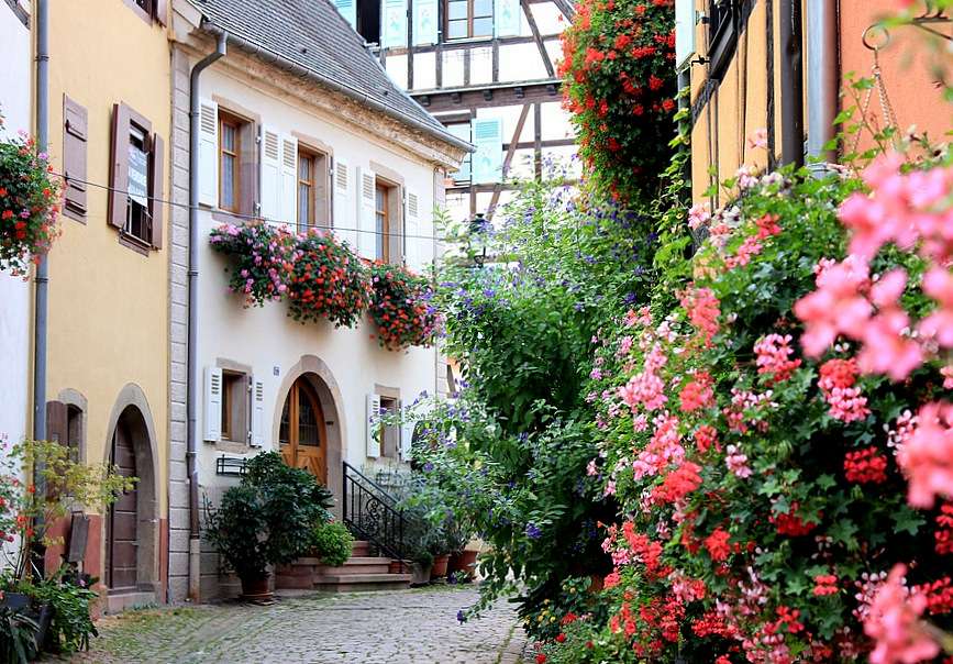 Eguisheim - najpiękniejsza wioska we Francji puzzle online