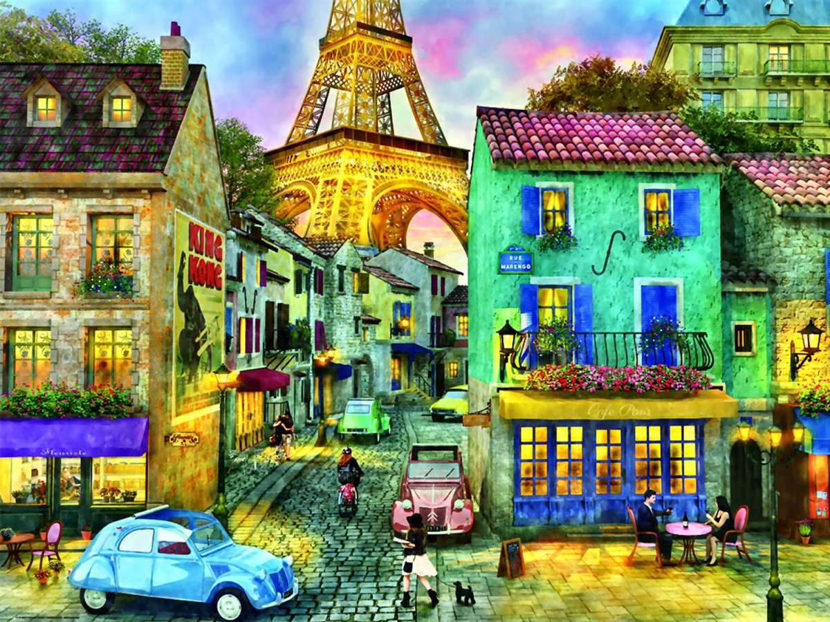 Piękno zaułków Paryża puzzle online