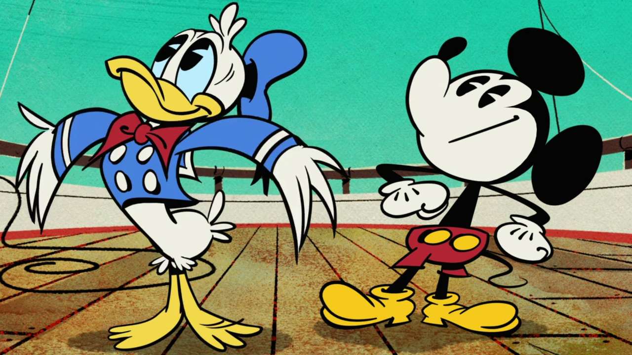 Kaczor Donald i Miki Maus puzzle online