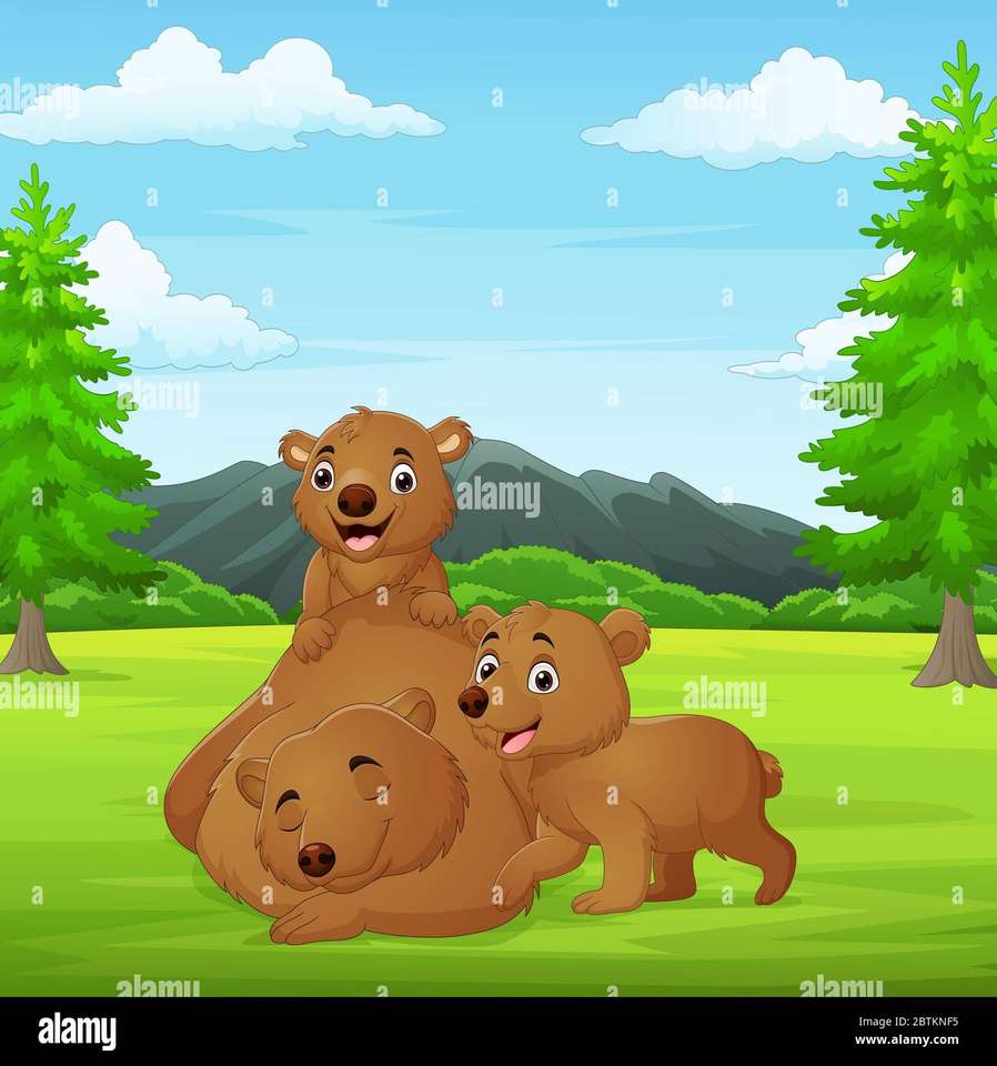 rodzina niedźwiedzia puzzle online