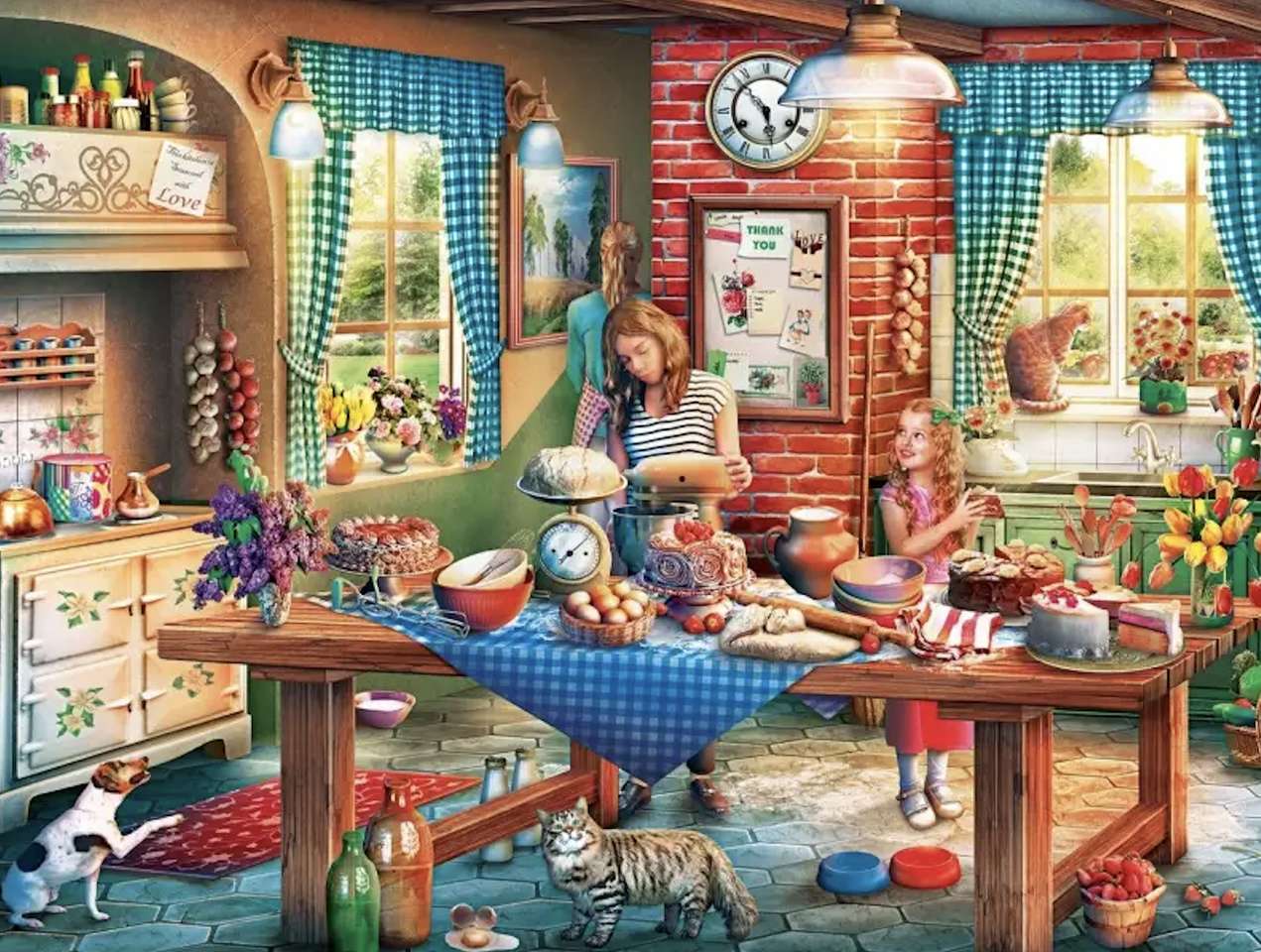 Kuchnia- rodzinne serce domu gdzie pachnie pięknie puzzle online
