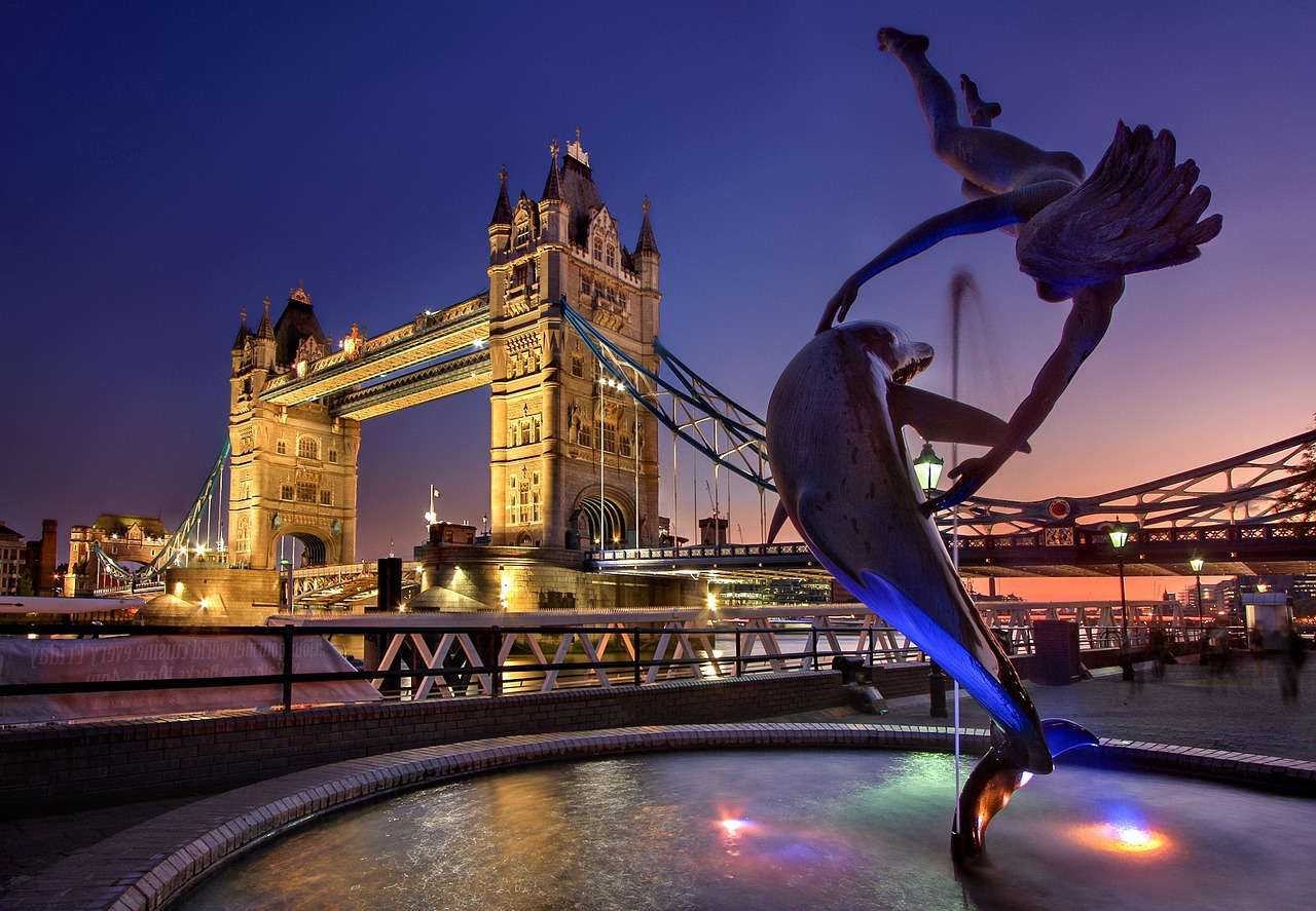 Londyński Tower Bridge puzzle online