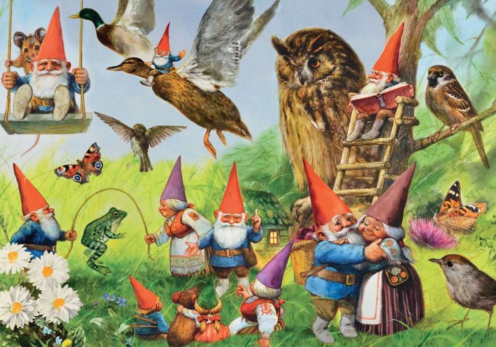 Kraina leśnych gnomów-Gnome Land puzzle online