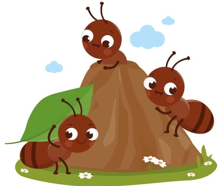 Szczęśliwe mrówki puzzle online