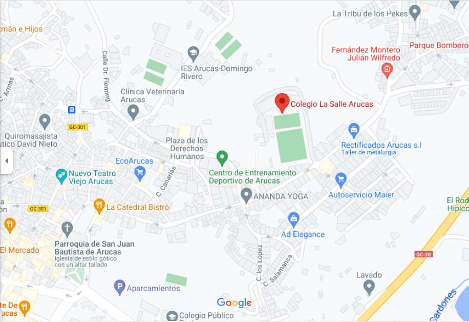 Mapa strefy La Salle Arucas puzzle online