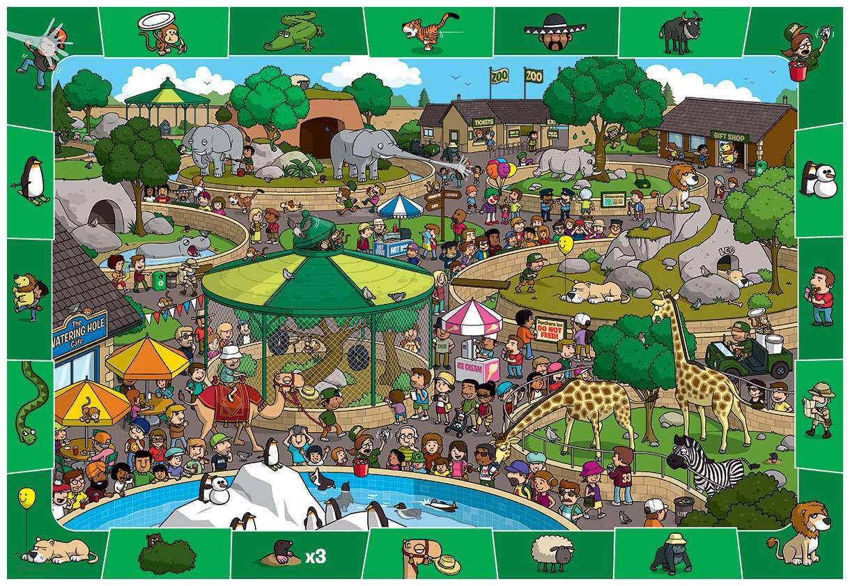 Na wycieczce do zoo puzzle online