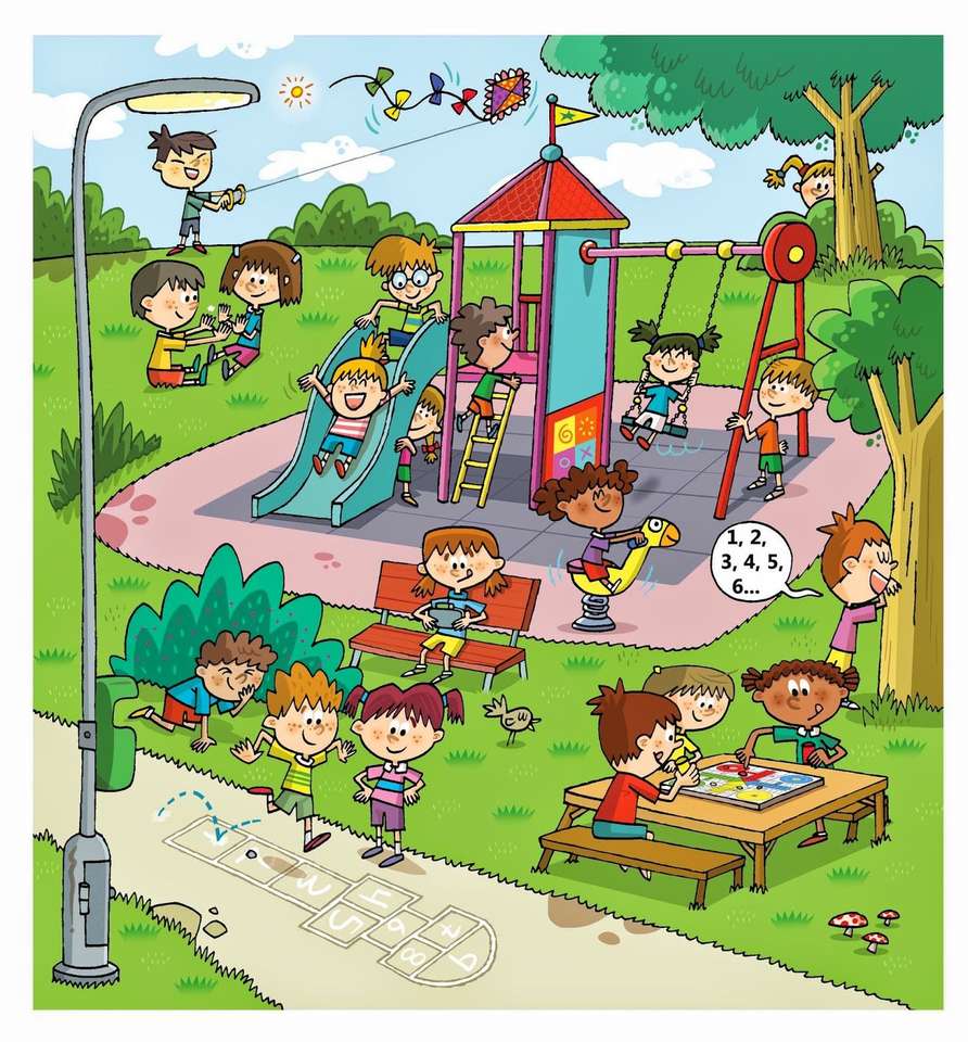 Park dla dzieci puzzle online