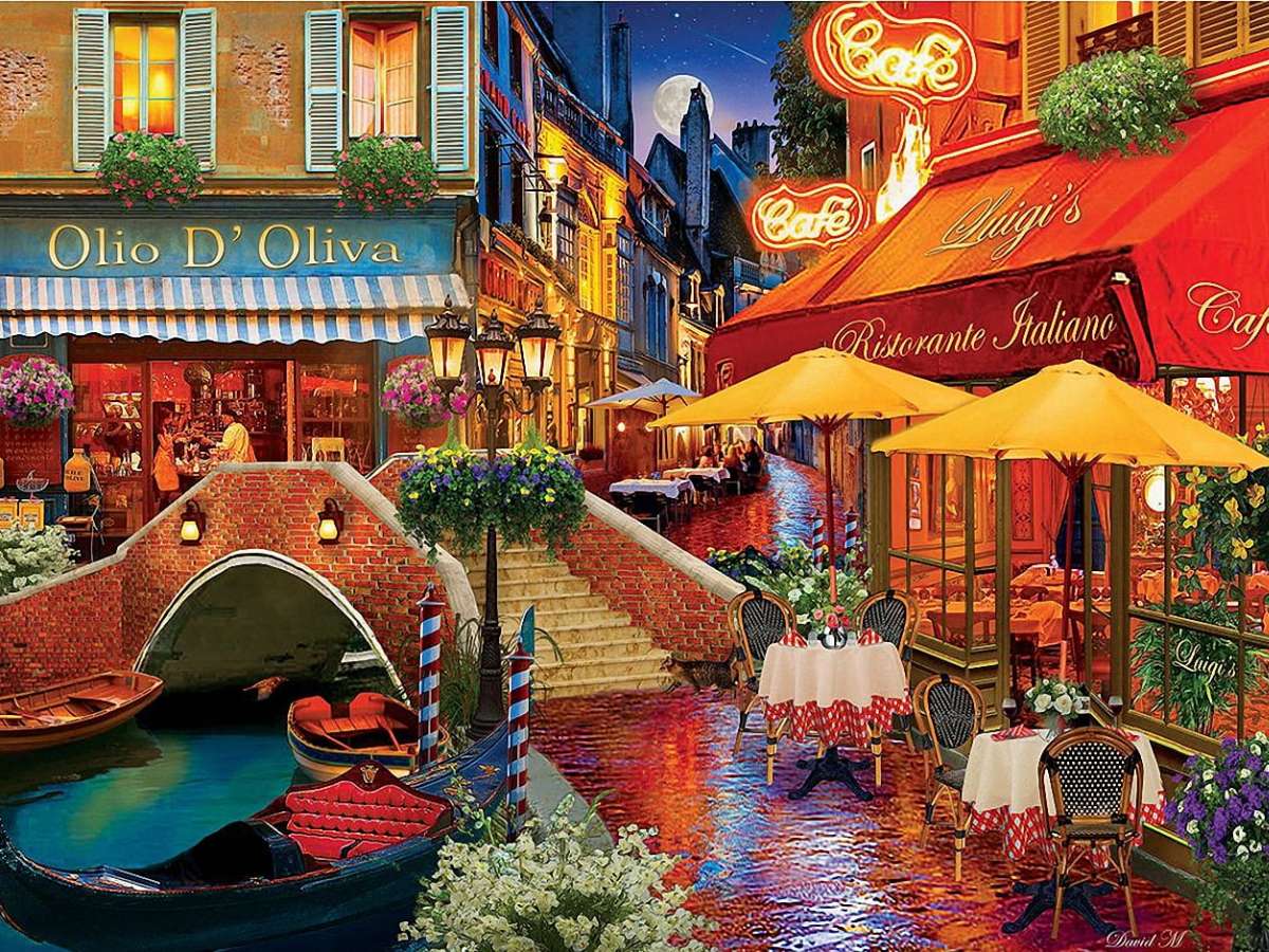 Wenecja-Uliczka pełna romantyzmu dla zakochanych puzzle online