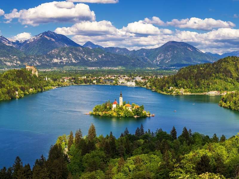 Jezioro w Słowenii puzzle online