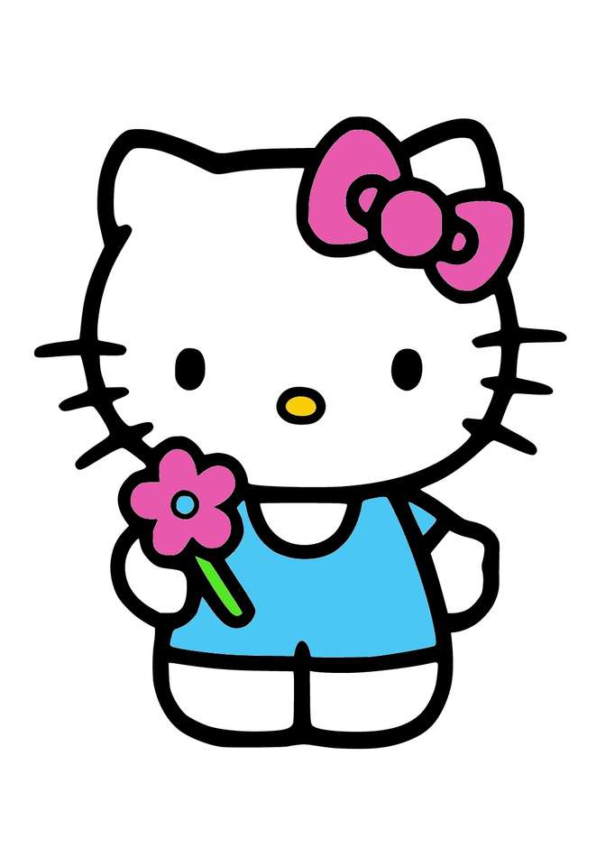 Fabryka puzzli Hello Kitty puzzle online
