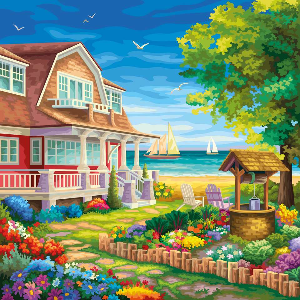 Taki sobie piękny dom nad morzem puzzle online