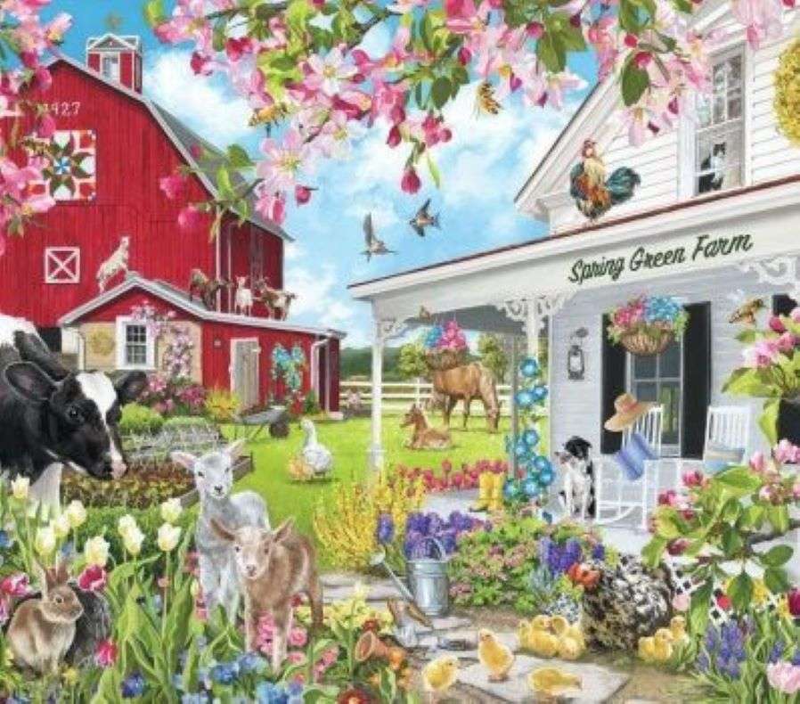 farma na wiosnę puzzle online