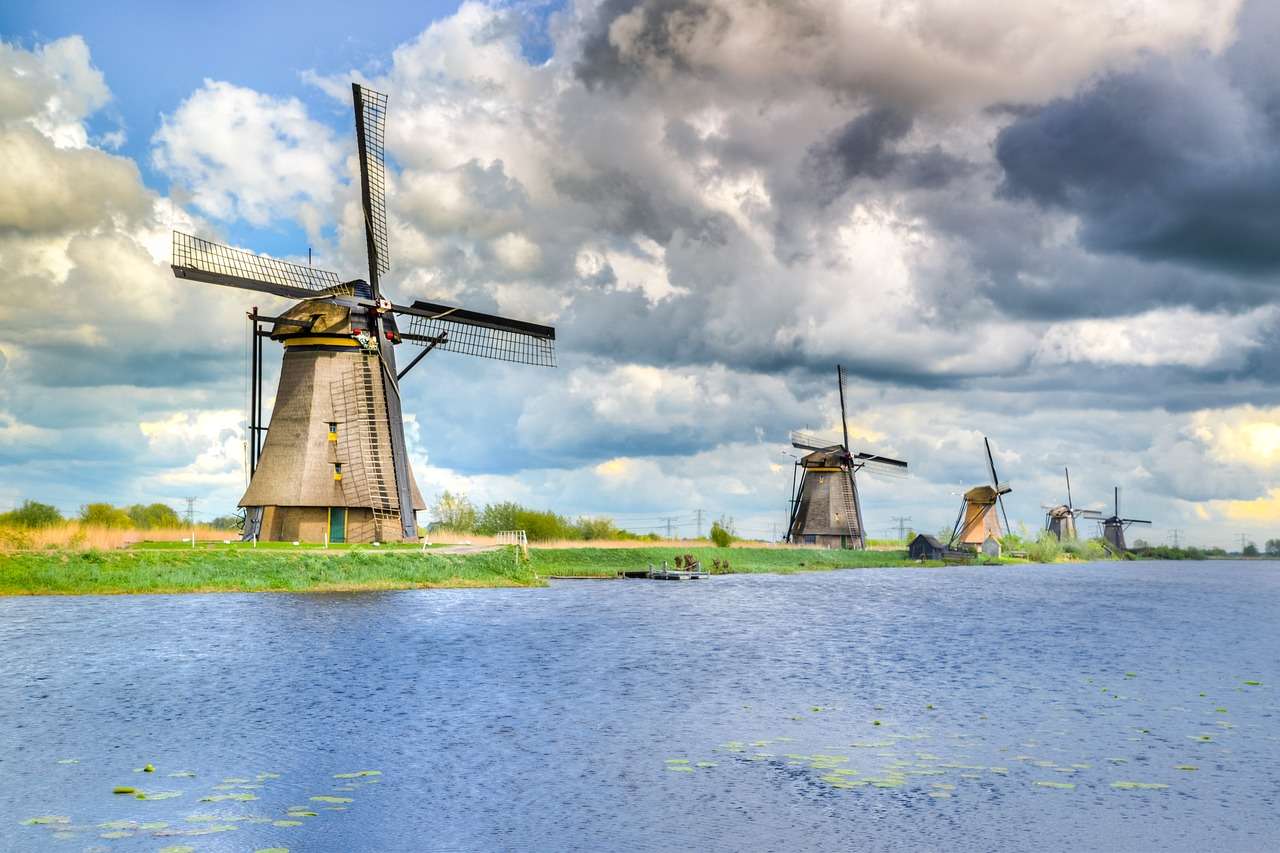 Kinderdijk Holandia puzzle online