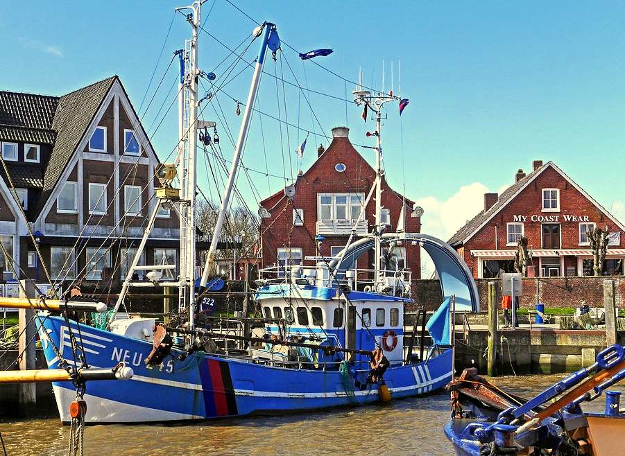 Port rybacki na Morzu Północnym (Dln. Saksonia) puzzle online