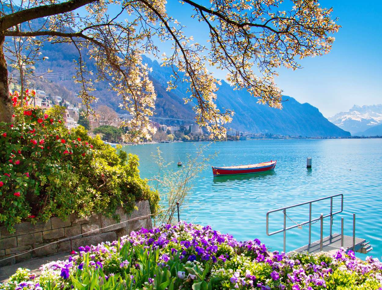 Wiosna w w pięknej Szwajcarii puzzle online