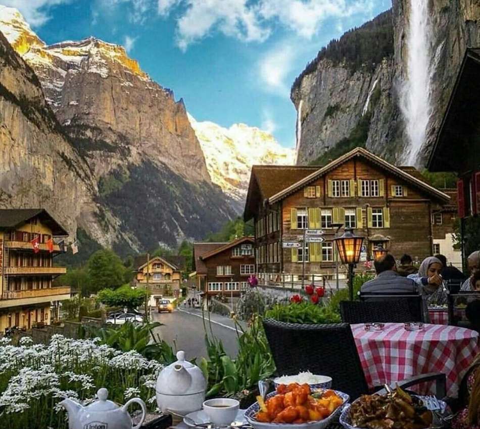 Urlop w szwajcarskich Alpach puzzle online