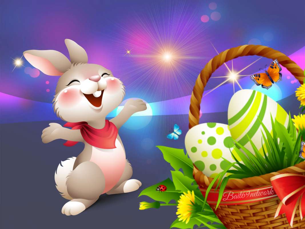 Easter bunny puzzle online