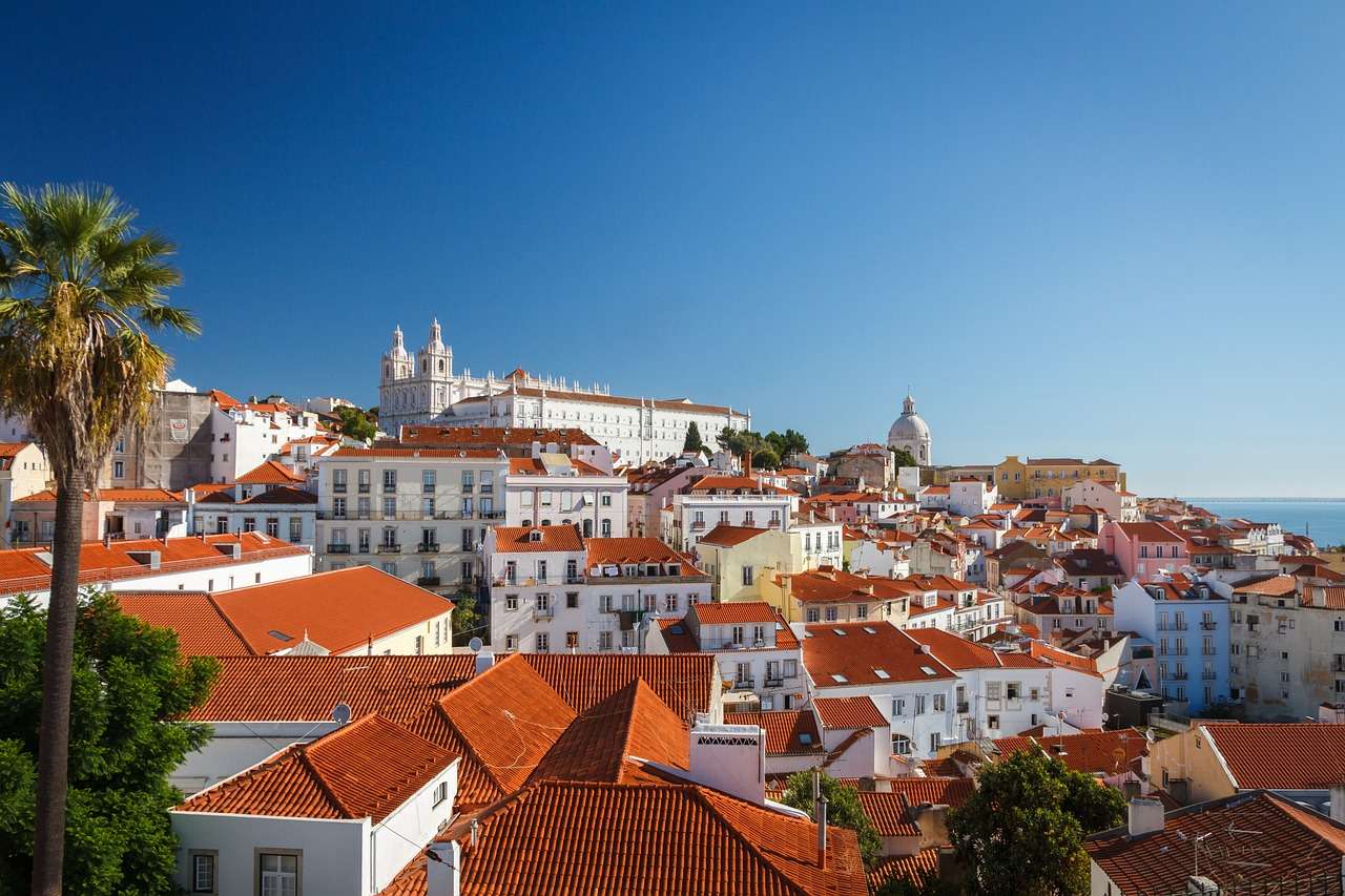 Pejzaż miejski Lizbona puzzle online