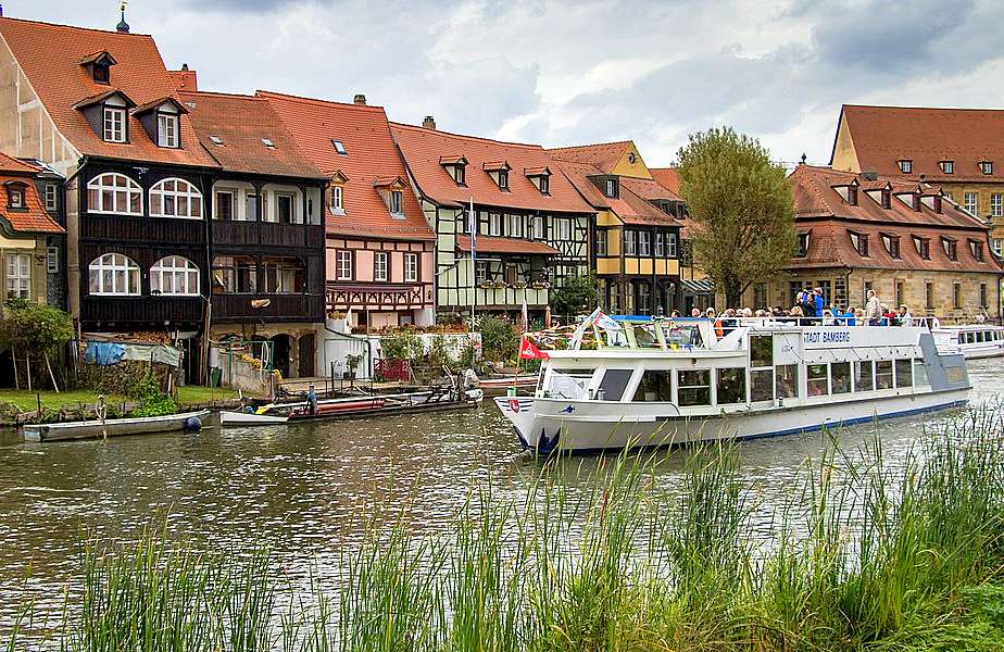 Rejs statkiem po rzece Regnitz (Bamberg, Niemcy) puzzle online
