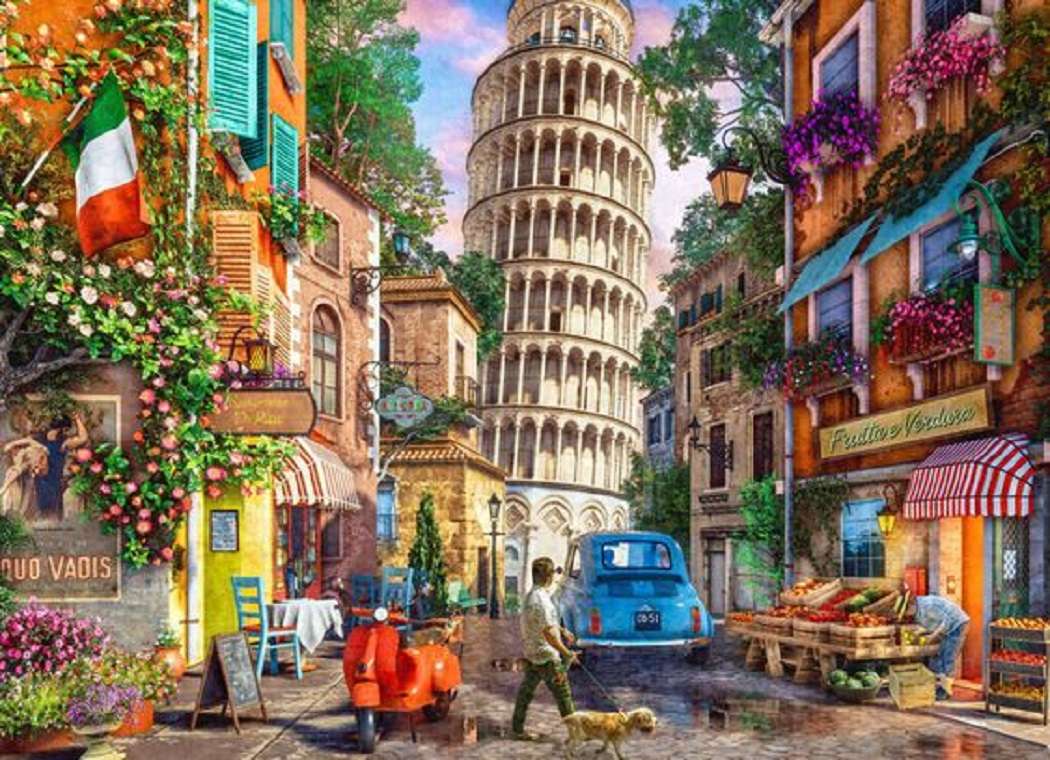 Krzywa Wieża w Pizie - Włochy puzzle online