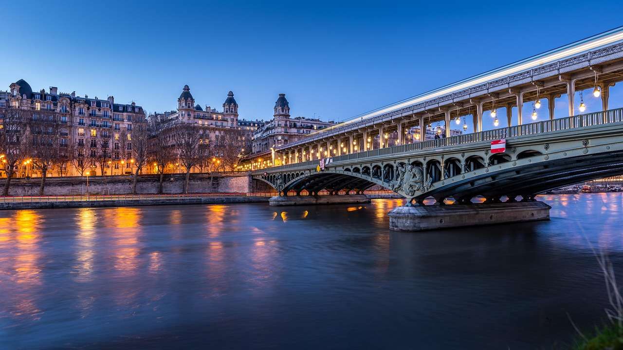 Most Sekwana Paryż puzzle online