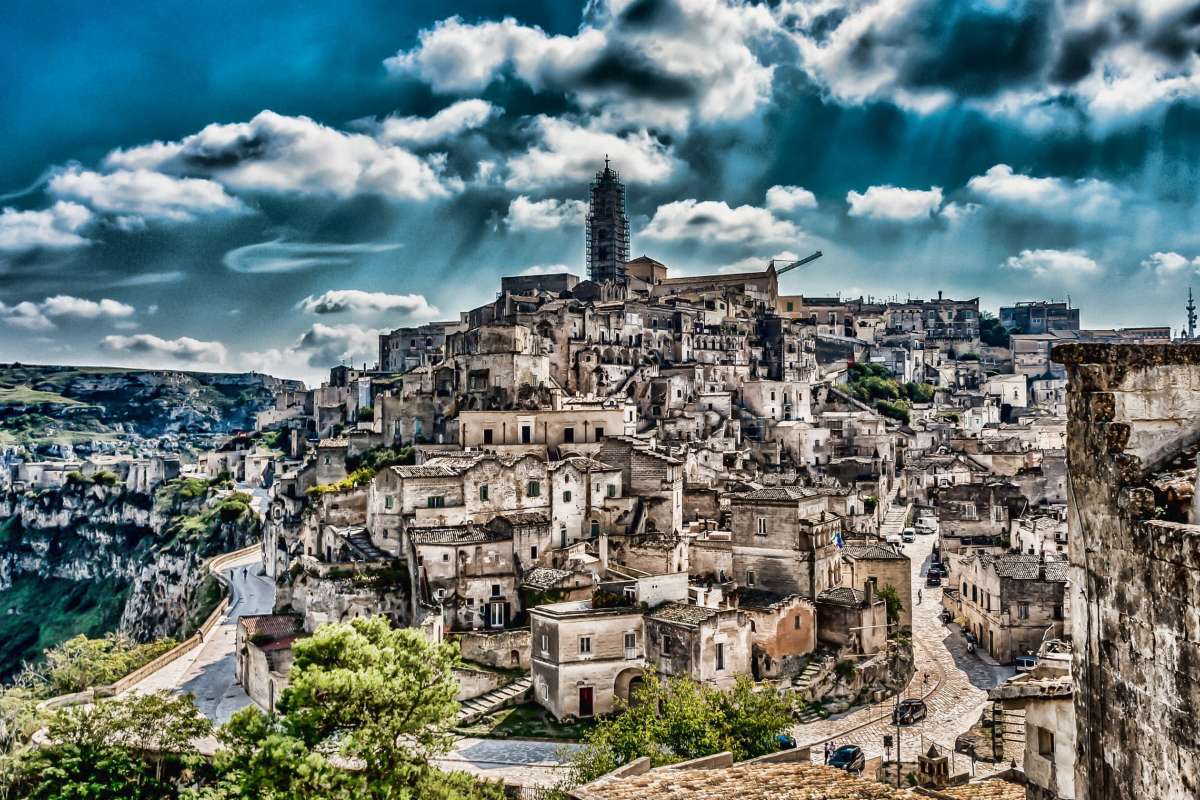Sassi di Matera to dwie dzielnice włoskiego miasta puzzle online