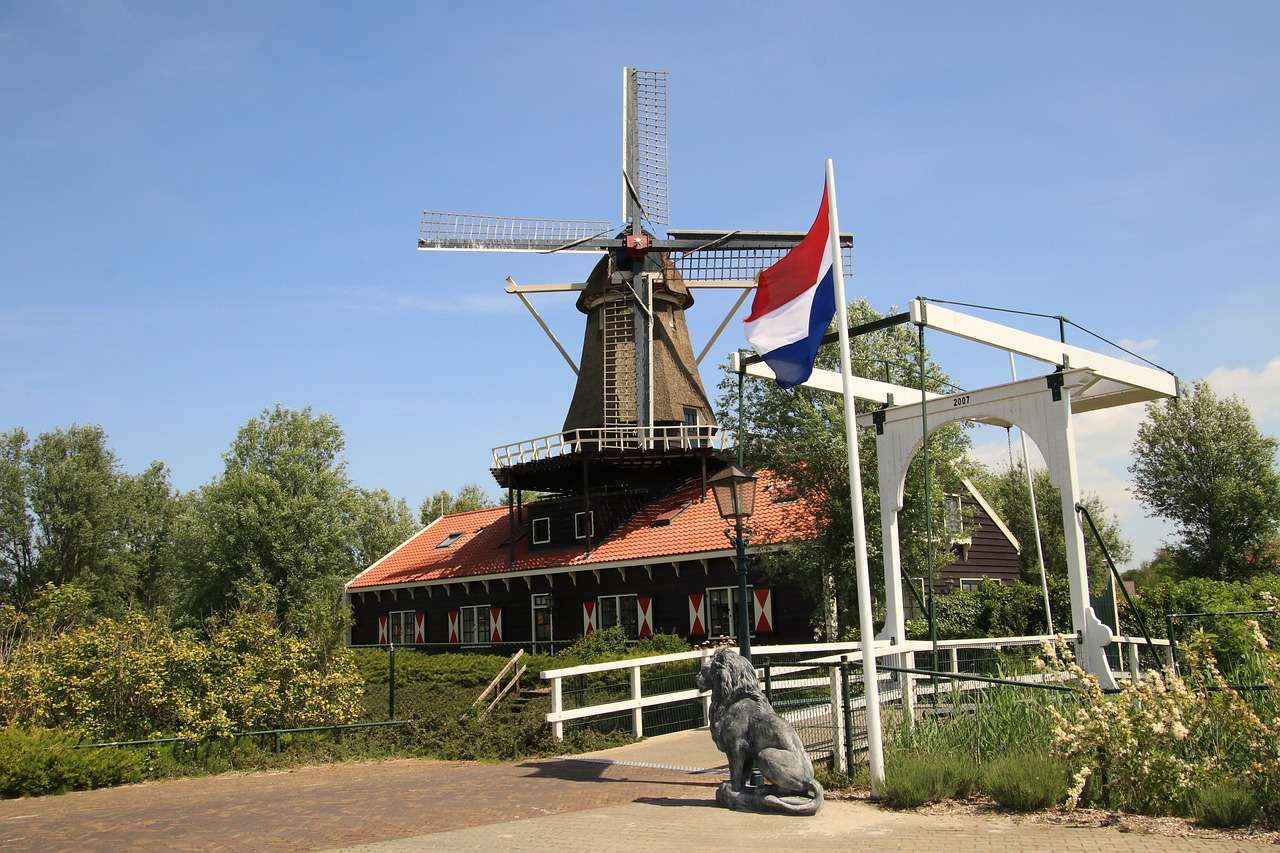 Wiatrak Holandia puzzle online