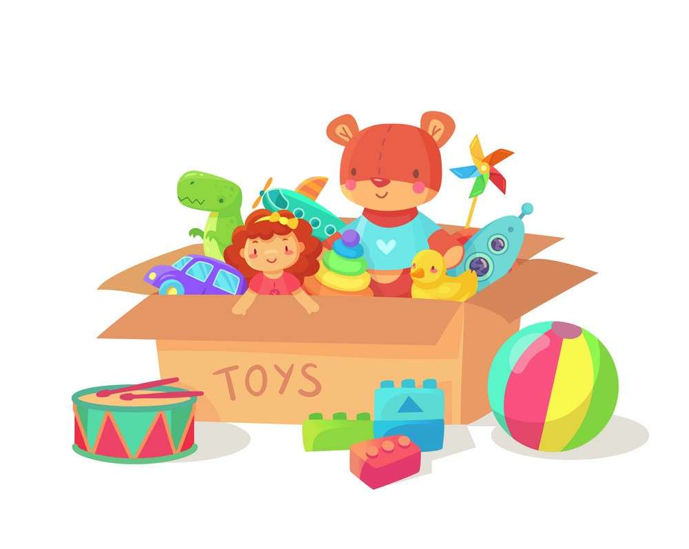pudełko zabawek puzzle online