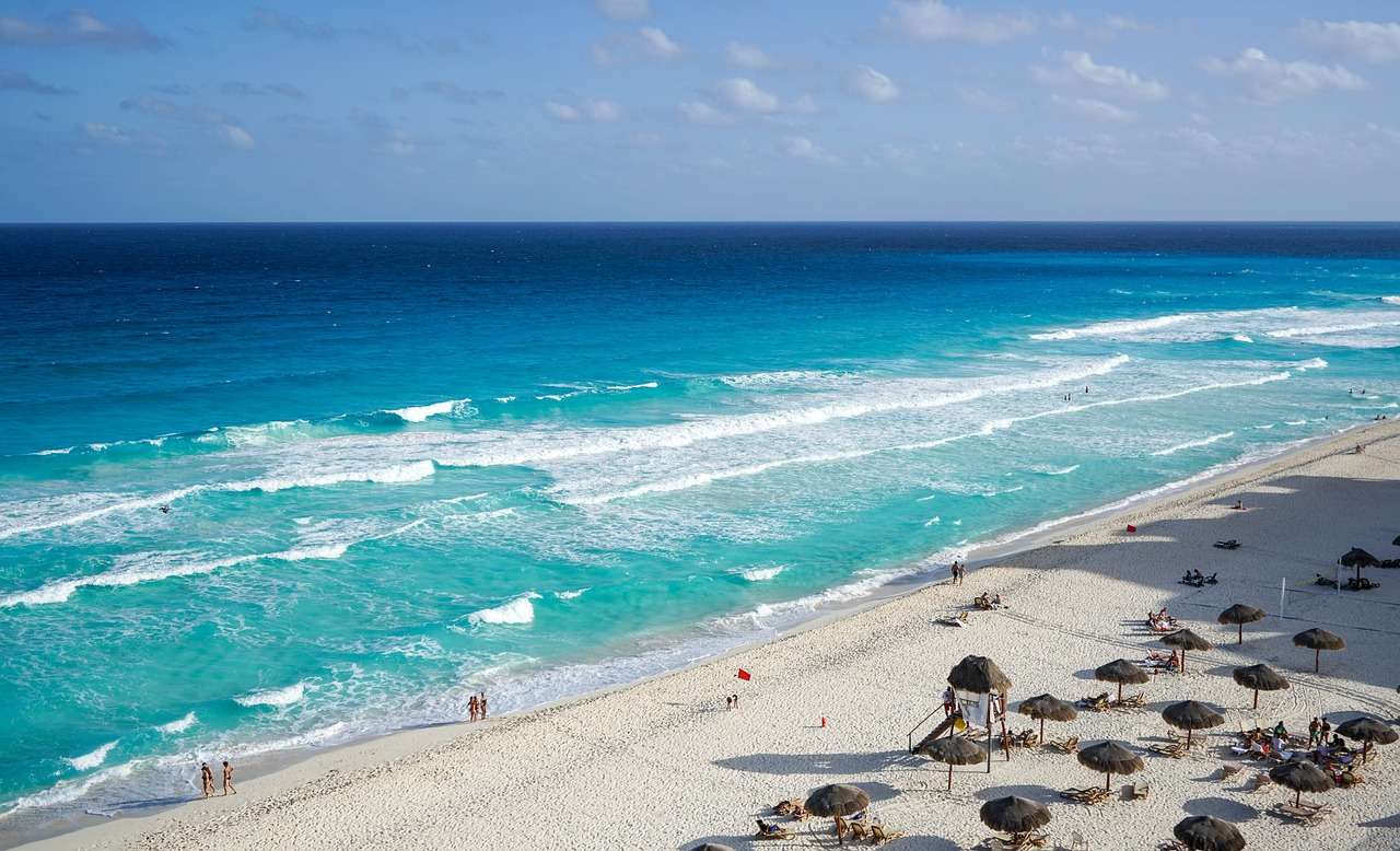 Plaża w Cancún w Meksyku puzzle online