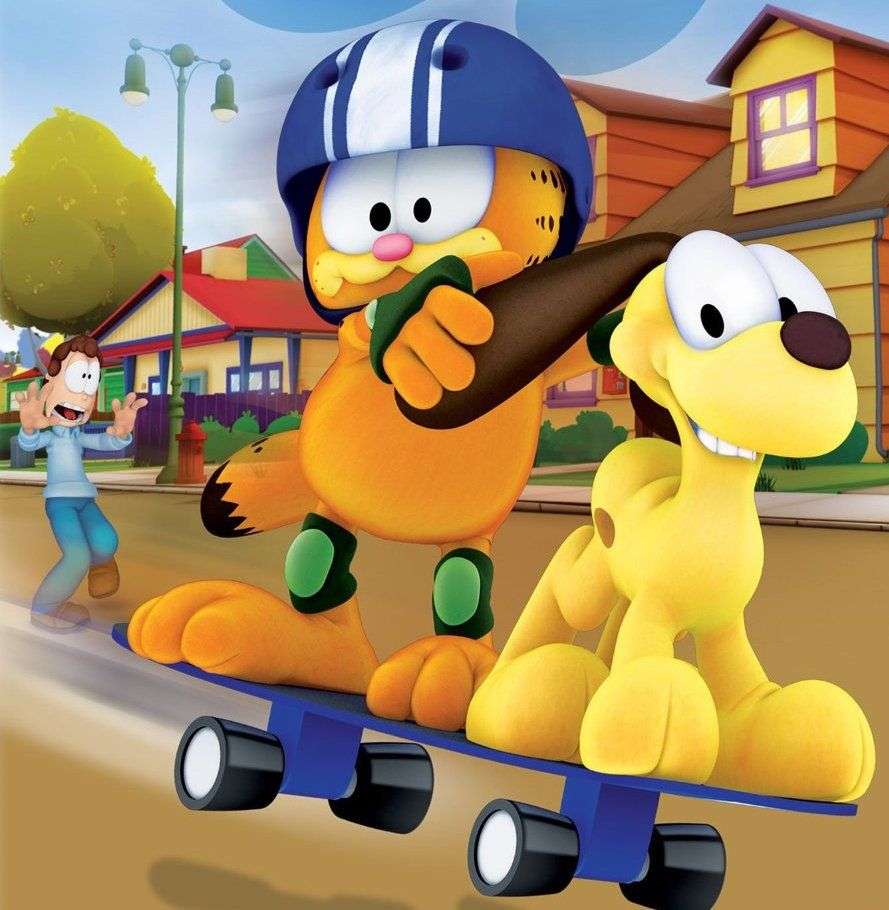 Garfielda i Odiego puzzle online