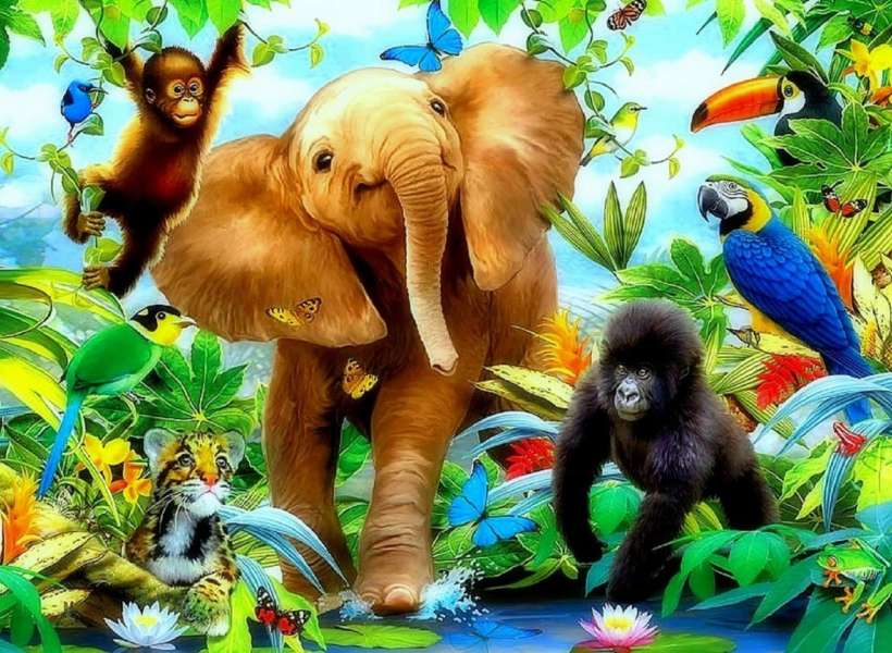 Jungle Juniors-Dzieci dżungli puzzle online