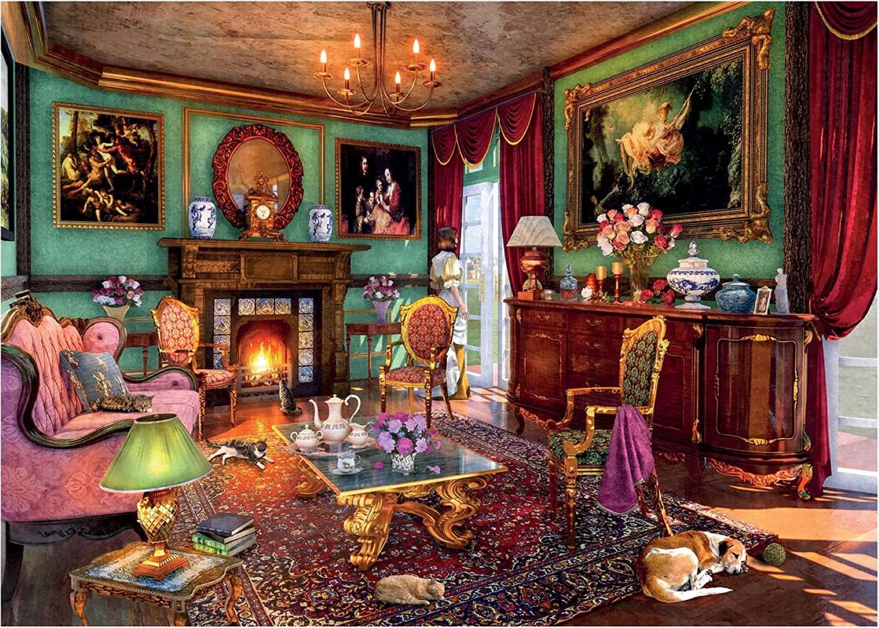 puzzle of old living room