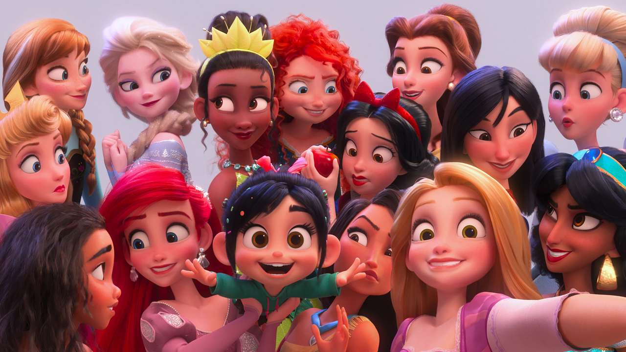 12 i kilka księżnicek Disney'a puzzle online