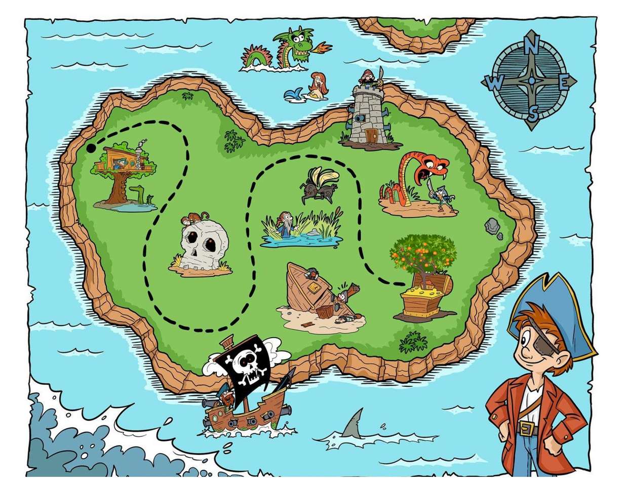 treasure map puzzle online
