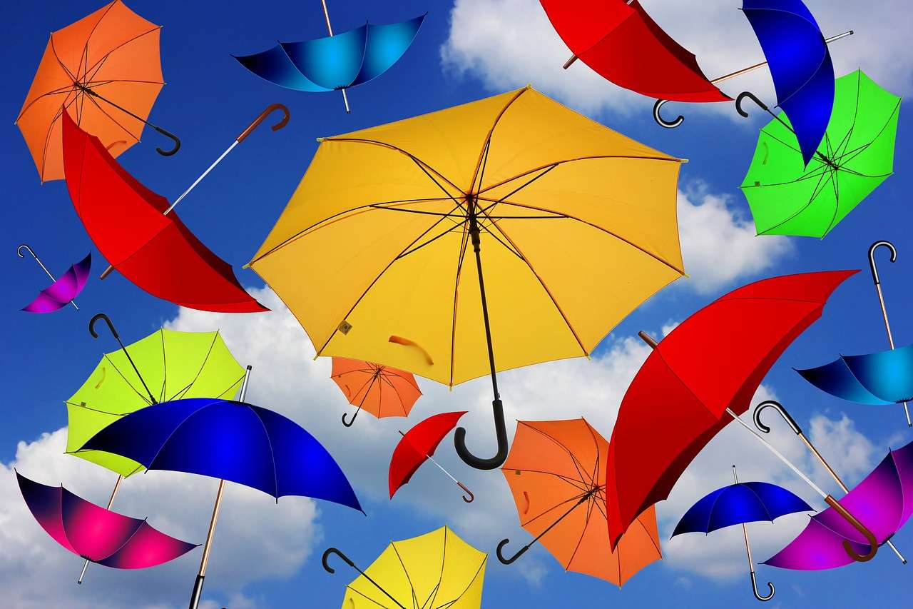 Kolor parasola puzzle online