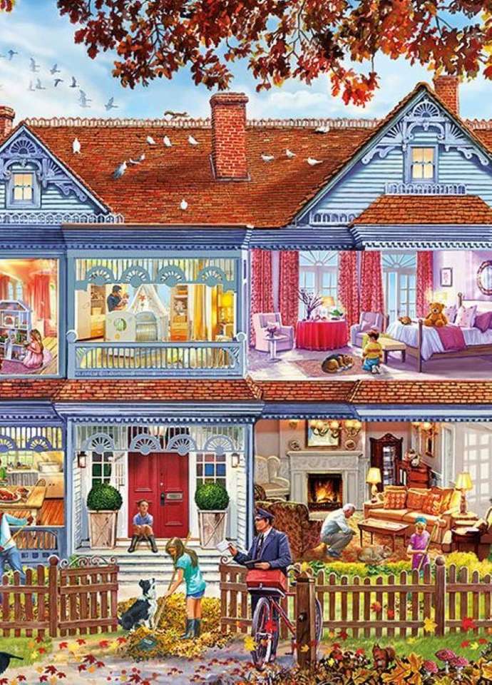 piękny jak domek dla lalek puzzle online