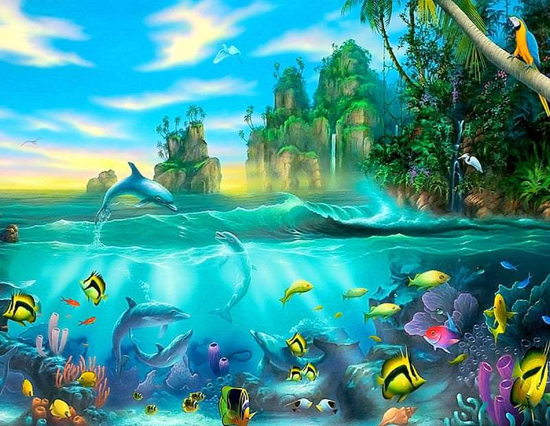 Ocean Paradise-Oceaniczny raj pełen pięknej natury puzzle online