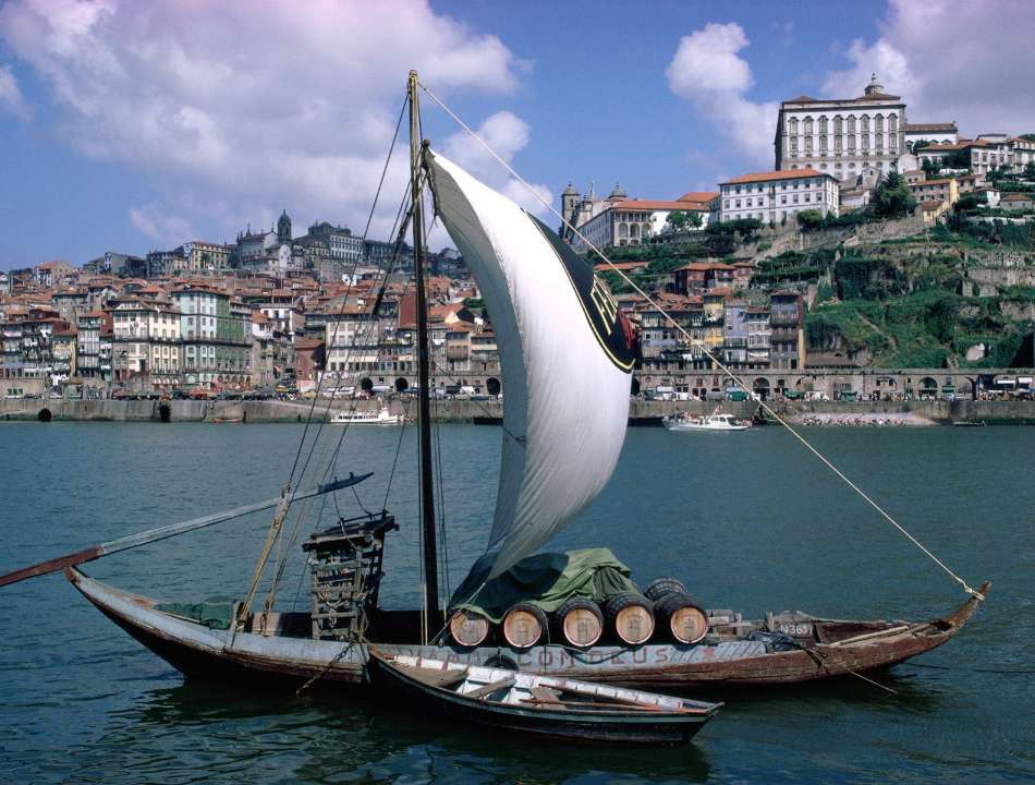 Porto-Łódź Rabelo do transportu wina portowego puzzle online