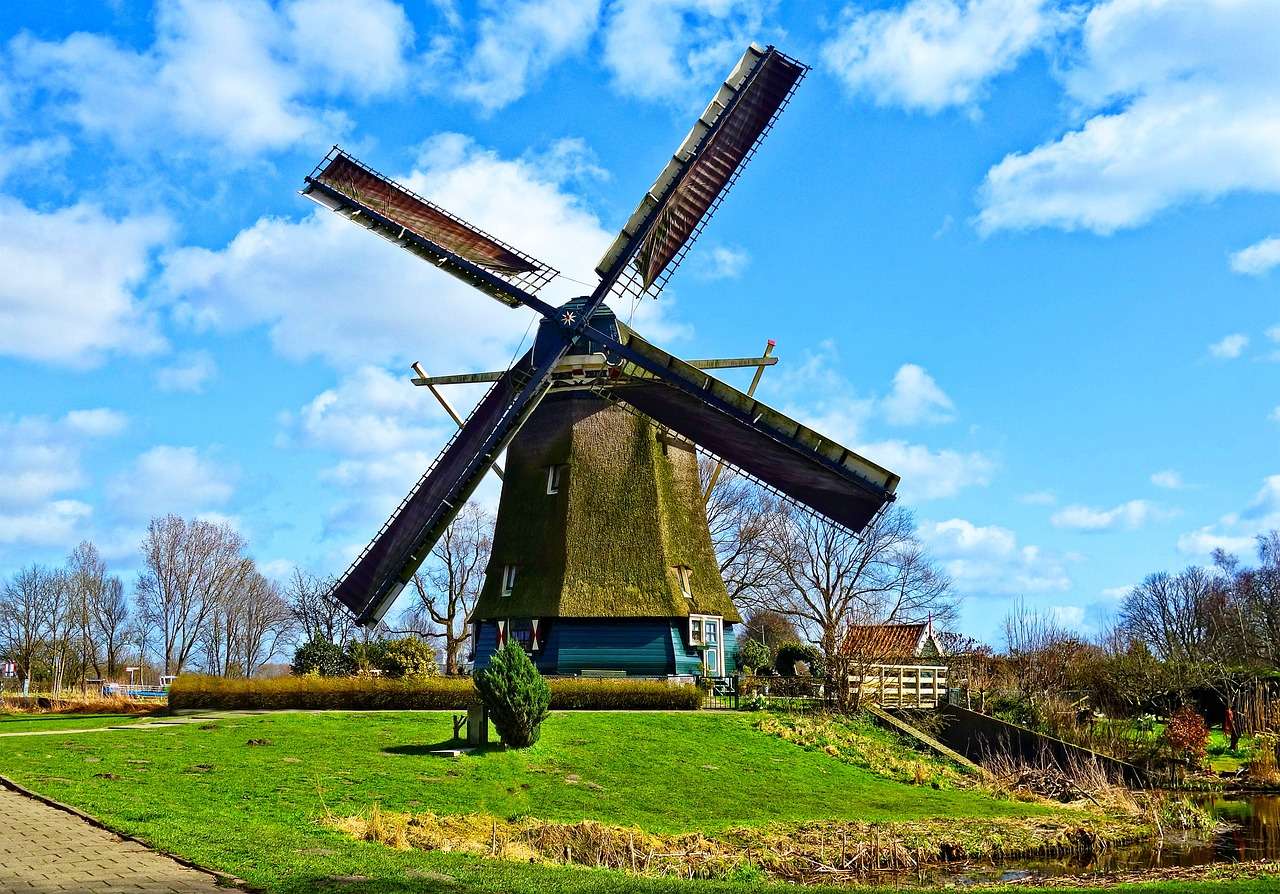 holenderski wiatrak puzzle online