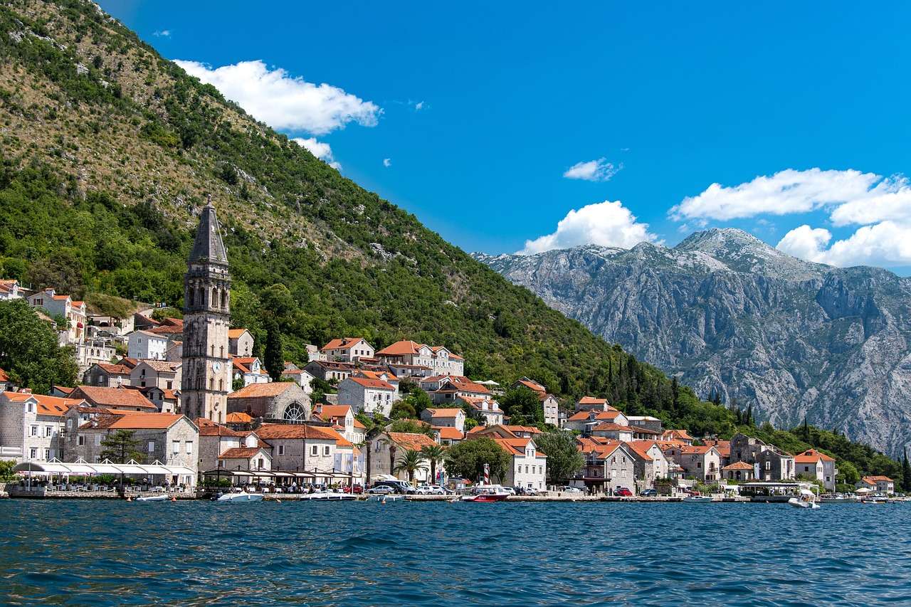 Zatoka Perast Czarnogóra puzzle online
